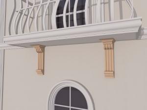 Console decorative - Consola decorativa fatada FPC01 H600xL240xG200mm